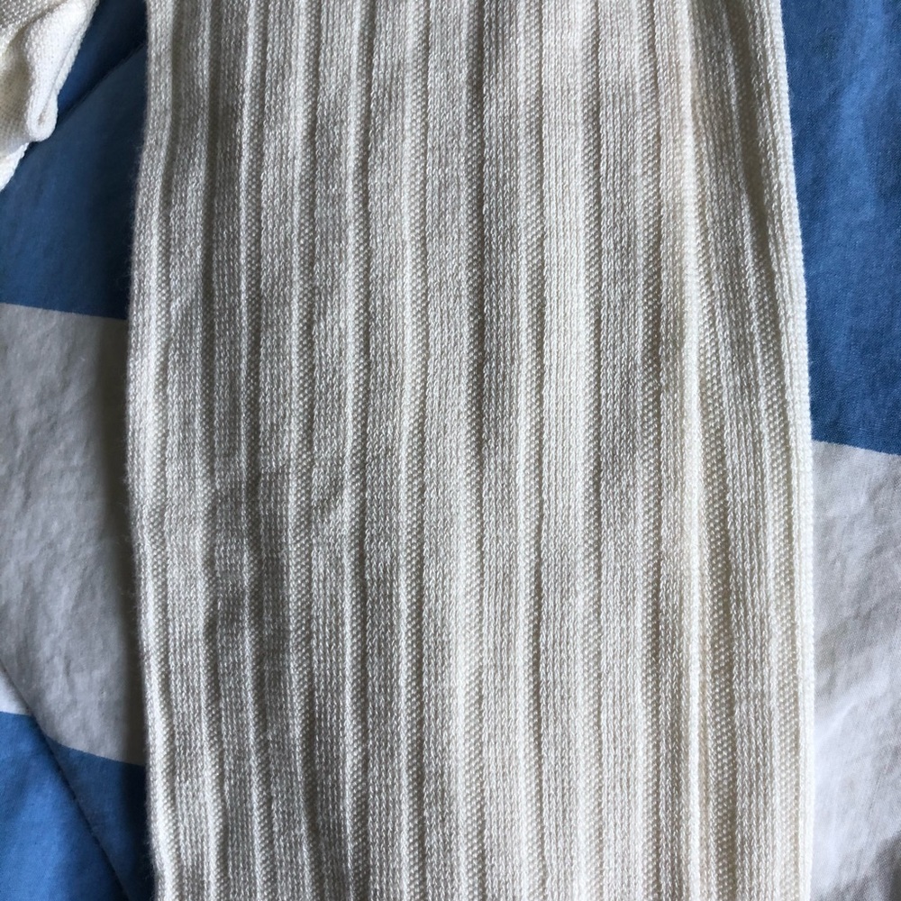 White Ribbed Tights - Picture 2 of 5